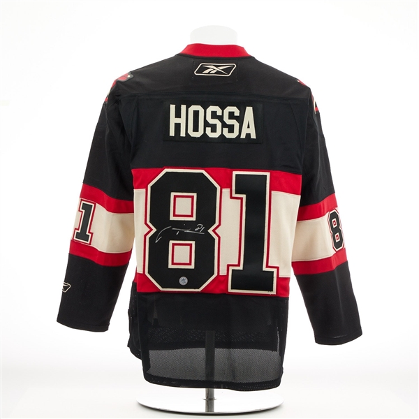 Marian Hossa Signed Chicago Blackhawks Alternate Vintage Reebok Jersey