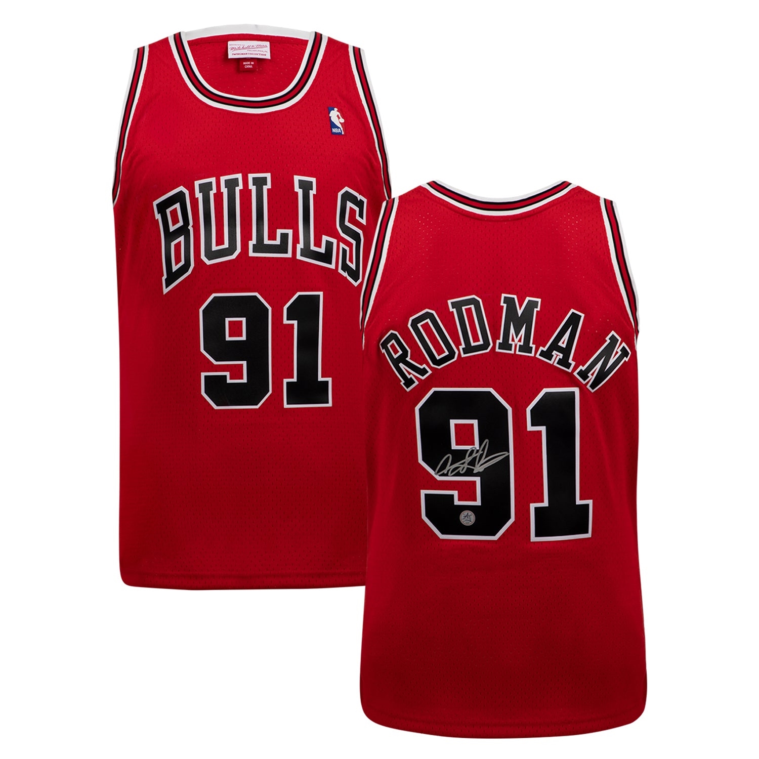 Dennis Rodman Autographed Chicago Bulls Mitchell & Ness Jersey