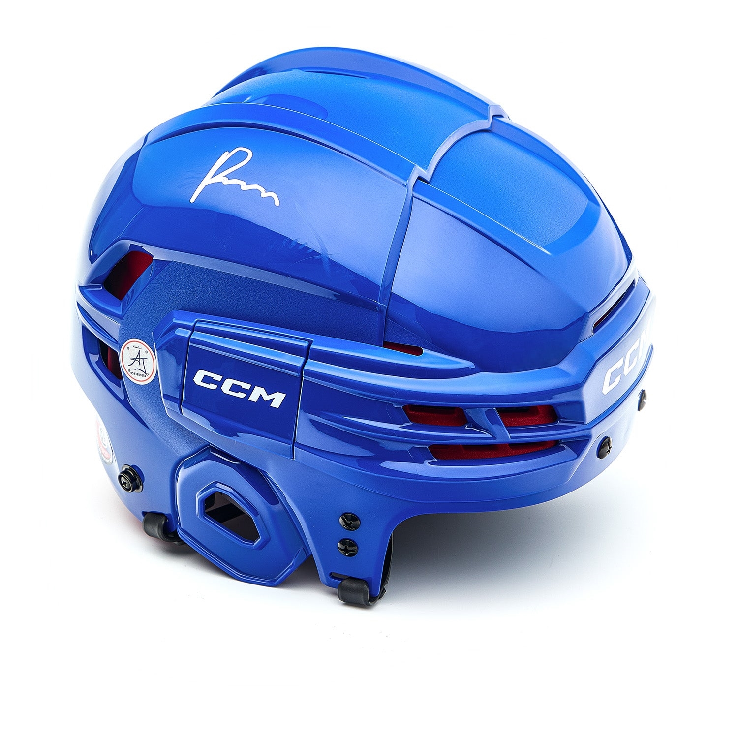 Porter Martone Autographed Royal Blue CCM Hockey Helmet