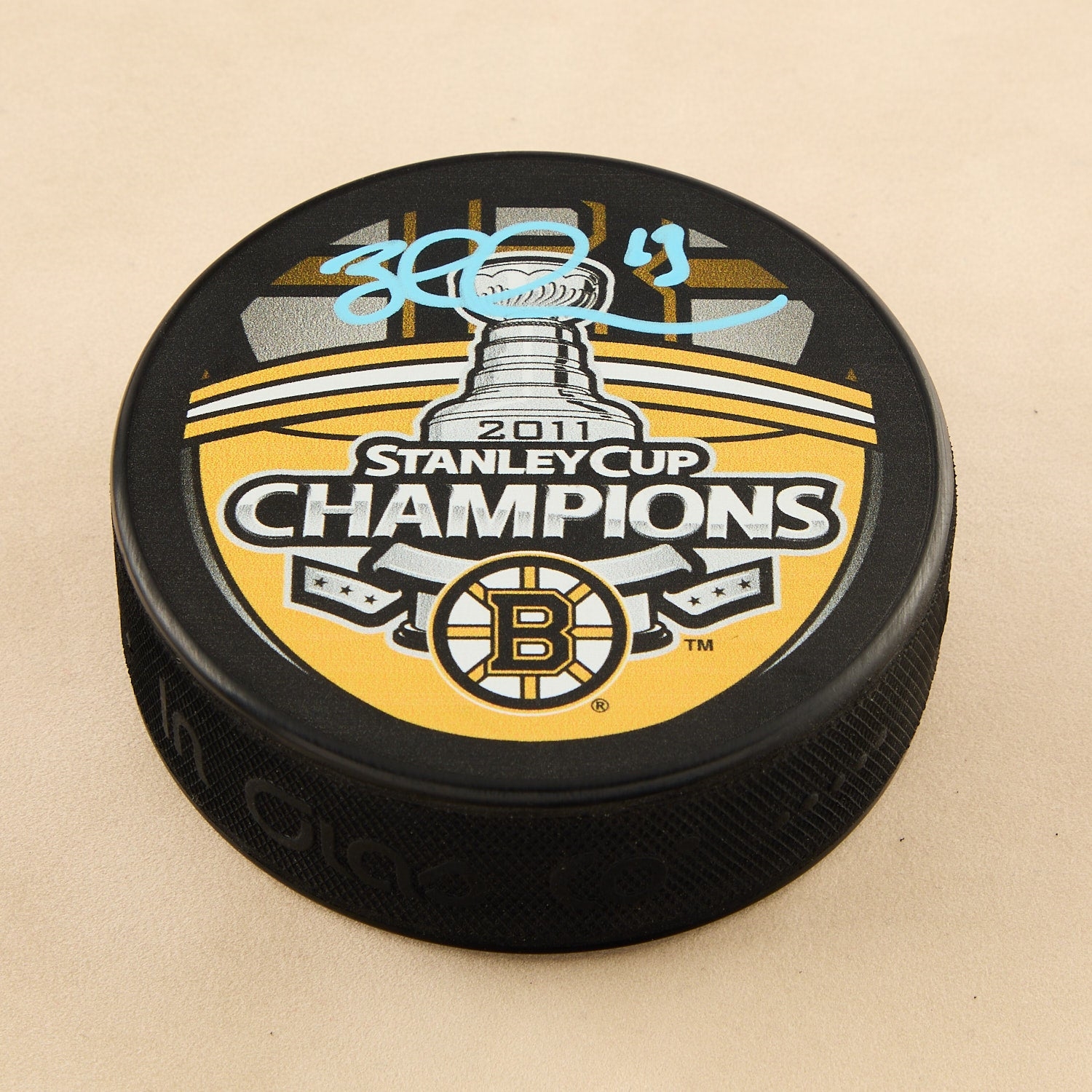 Brad Marchand Autographed Boston Bruins 2011 Stanley Cup Puck