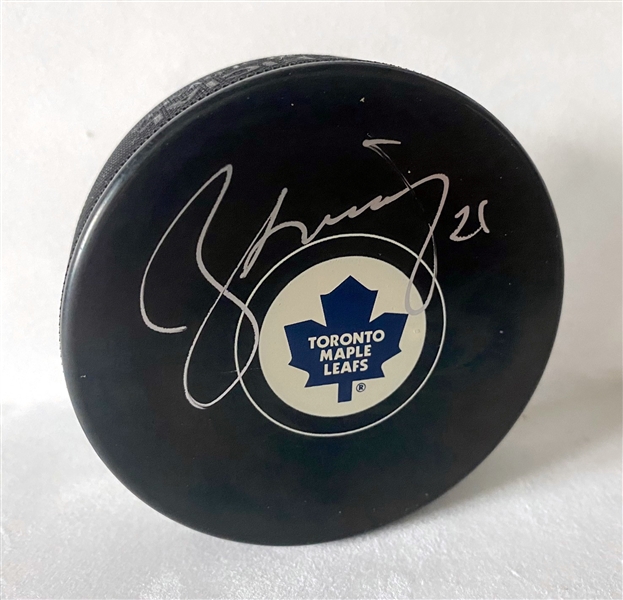 Borje Salming Signed Toronto Maple Leafs Hockey Puck