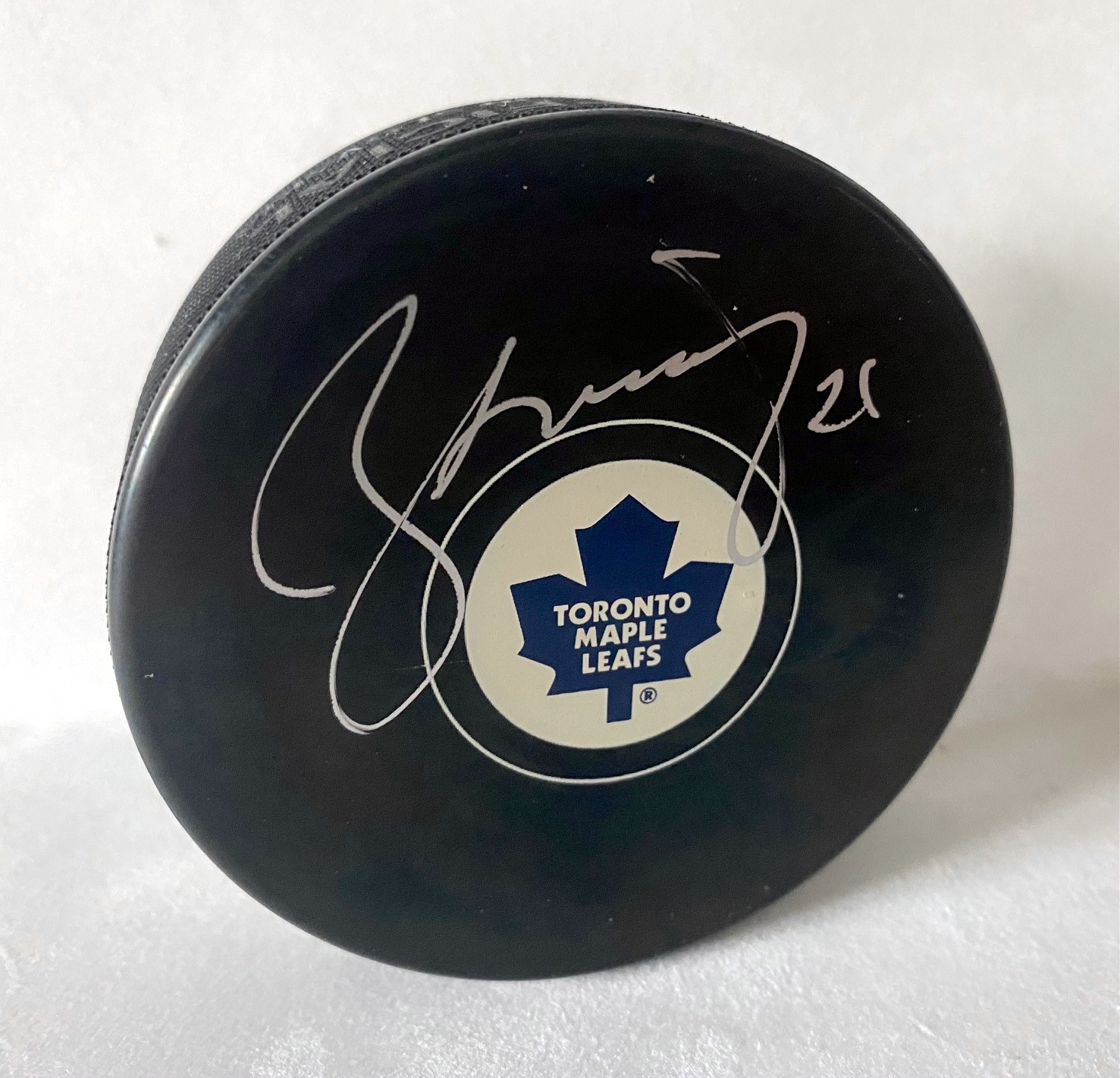 Borje Salming Signed Toronto Maple Leafs Hockey Puck