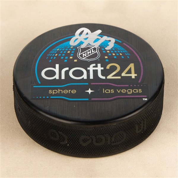 Ivan Demidov Signed 2024 NHL Entry Draft Puck