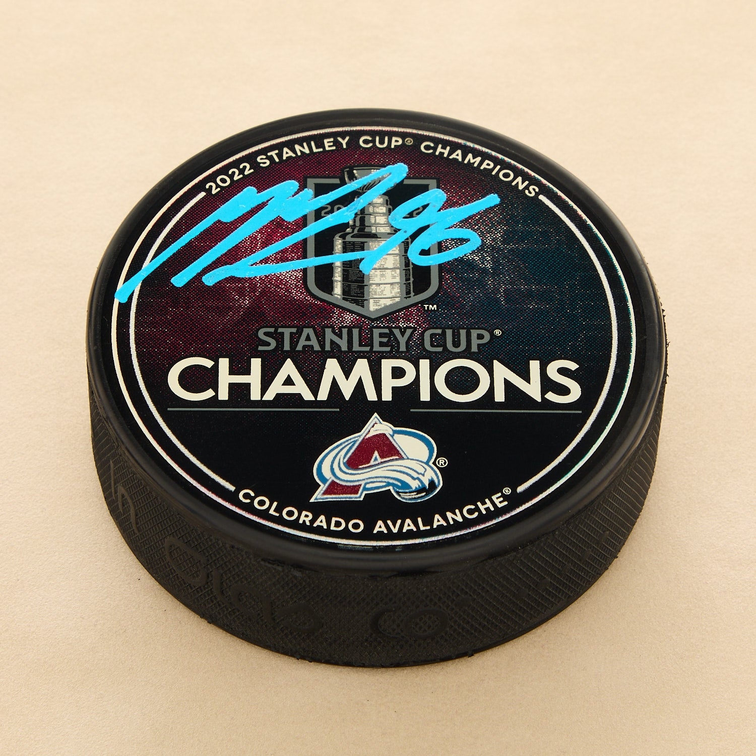 Mikko Rantanen Autographed Colorado Avalanche 2022 Stanley Cup Puck