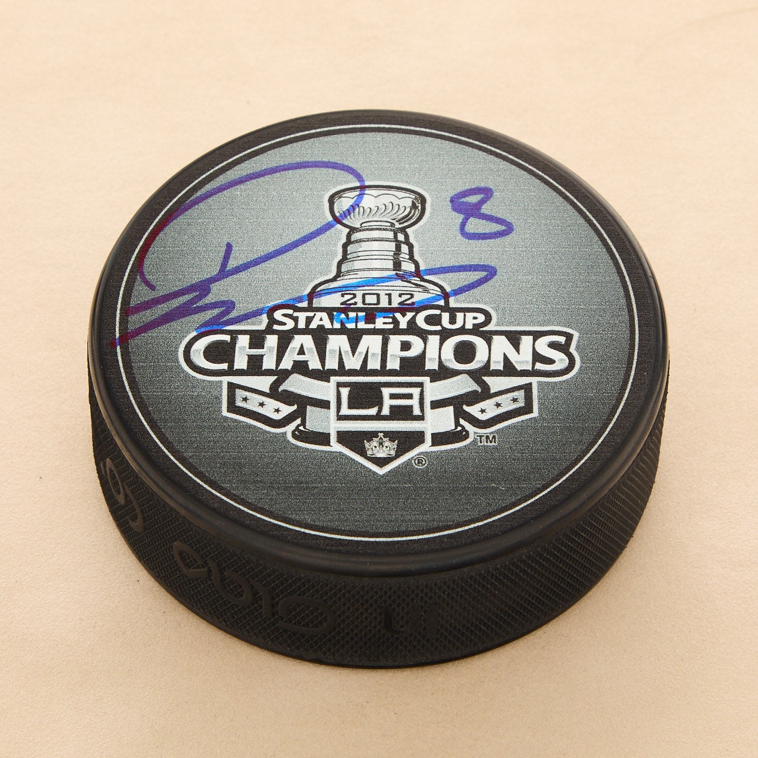 Drew Doughty Autographed Los Angeles Kings 2012 Stanley Cup Puck