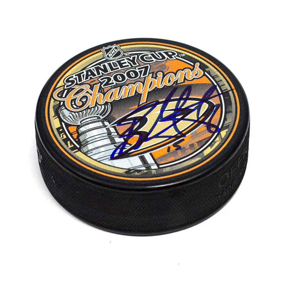 Ryan Getzlaf Anaheim Ducks Autographed 2007 Stanley Cup Puck