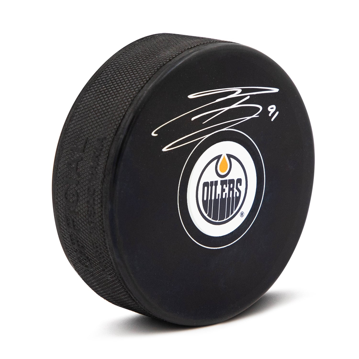 Evander Kane Autographed Edmonton Oilers Hockey Puck