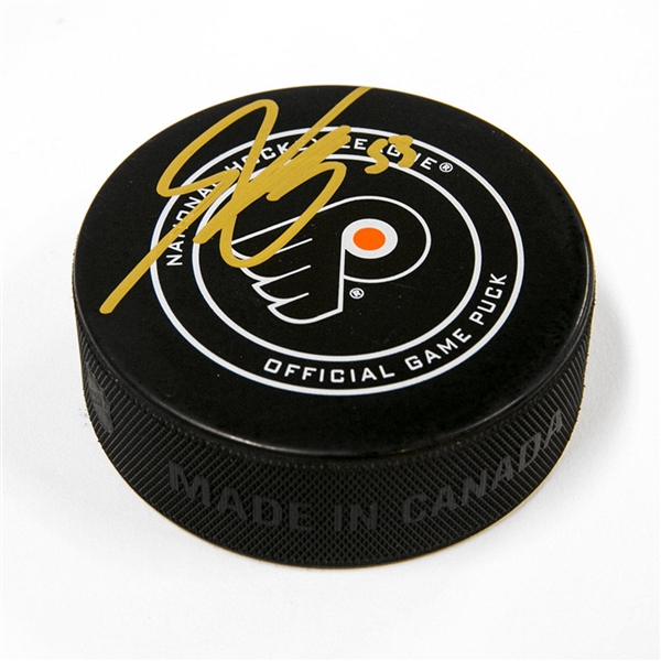 Shayne Gostisbehere Philadelphia Flyers Autographed Official Game Puck