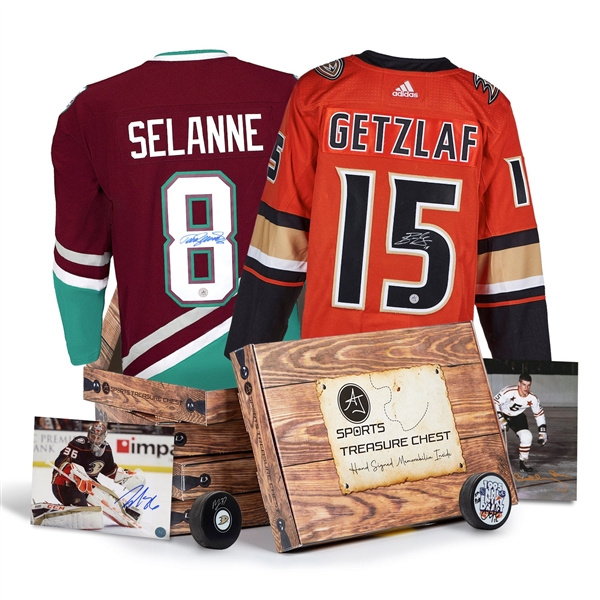 AJ Sports Anaheim Hockey Signature Hat Trick Treasure Chest