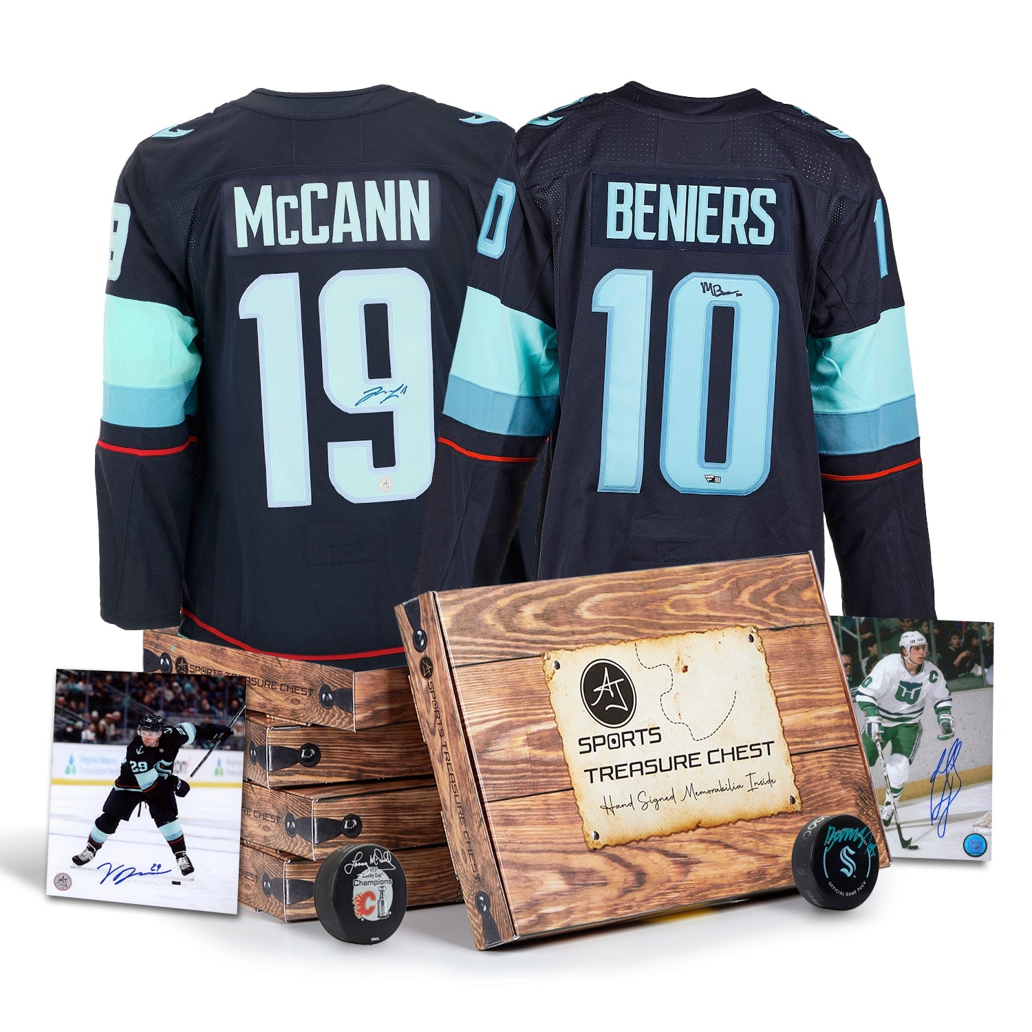 AJ Sports Seattle Hockey Signature Hat Trick Treasure Chest
