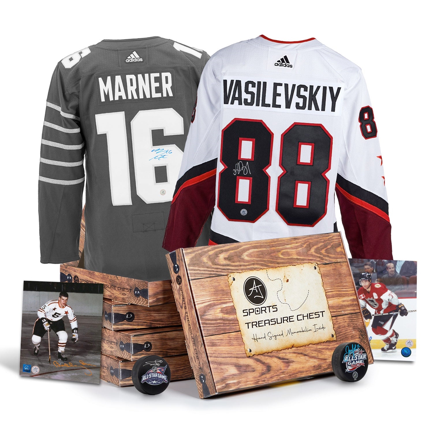 AJ Sports All-Star Hockey Signature Hat Trick Treasure Chest