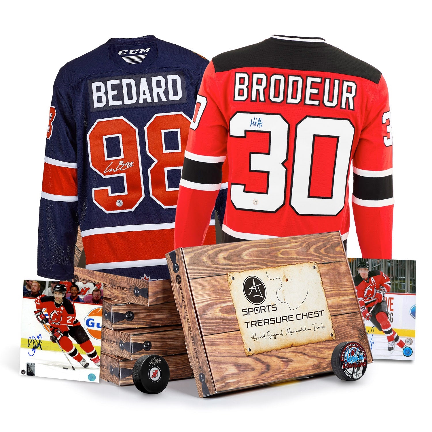 AJ Sports New Jersey Hockey Signature Hat Trick Treasure Chest