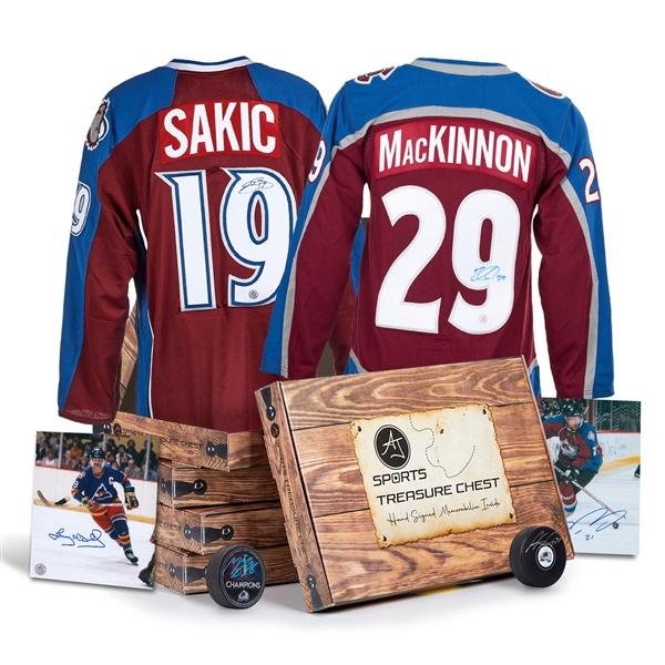AJ Sports Colorado Hockey Signature Hat Trick Treasure Chest