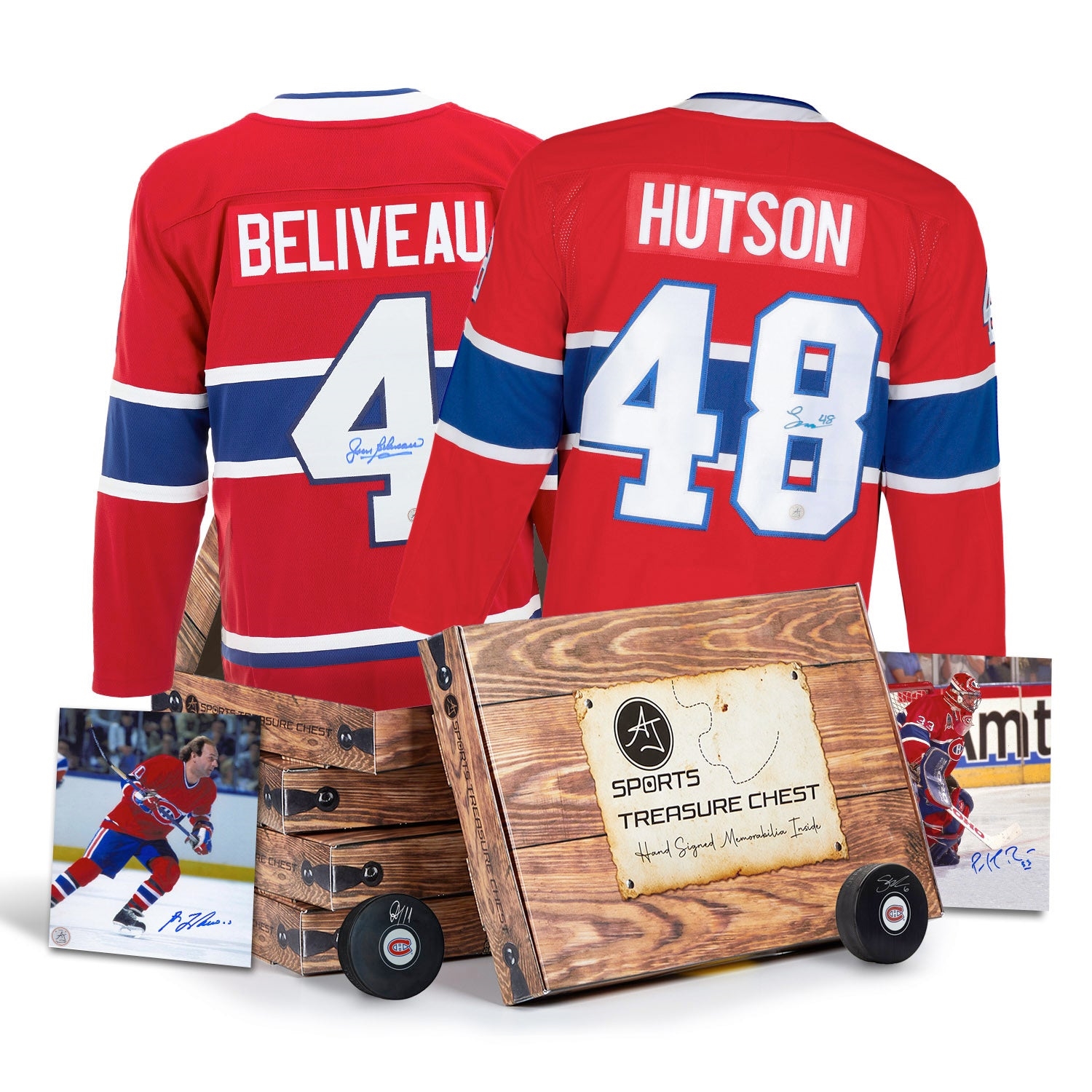 AJ Sports Montreal Hockey Signature Hat Trick Treasure Chest