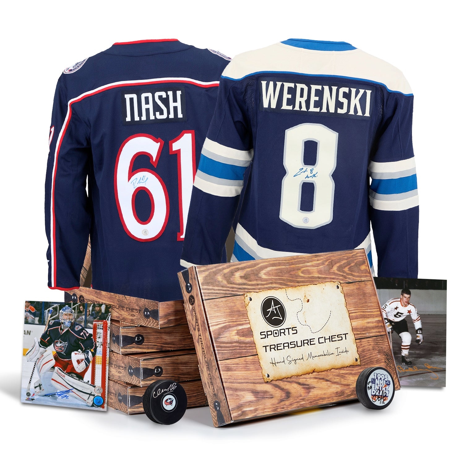 AJ Sports Columbus Hockey Signature Hat Trick Treasure Chest