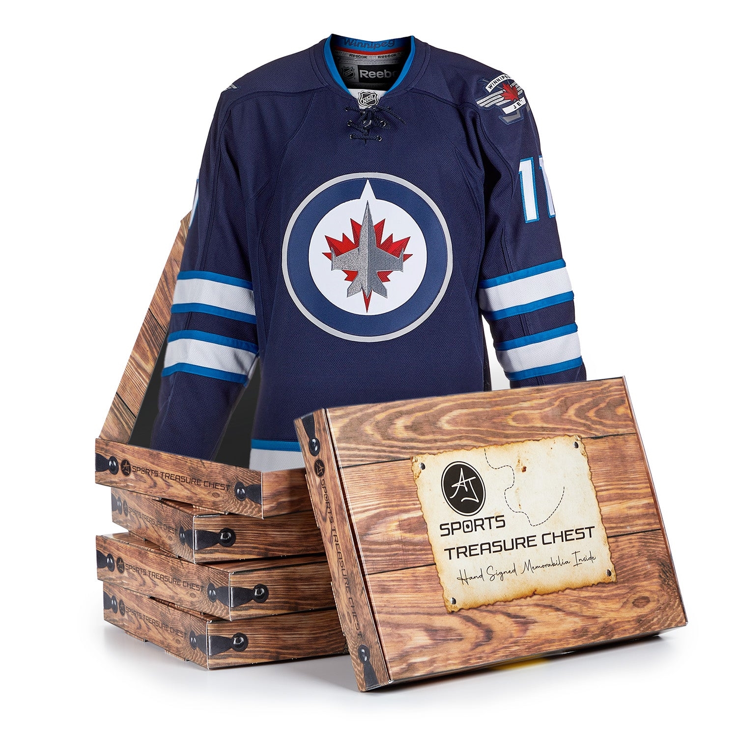 AJ Sports Winnipeg Hockey Mystery Collectible Fan Chest