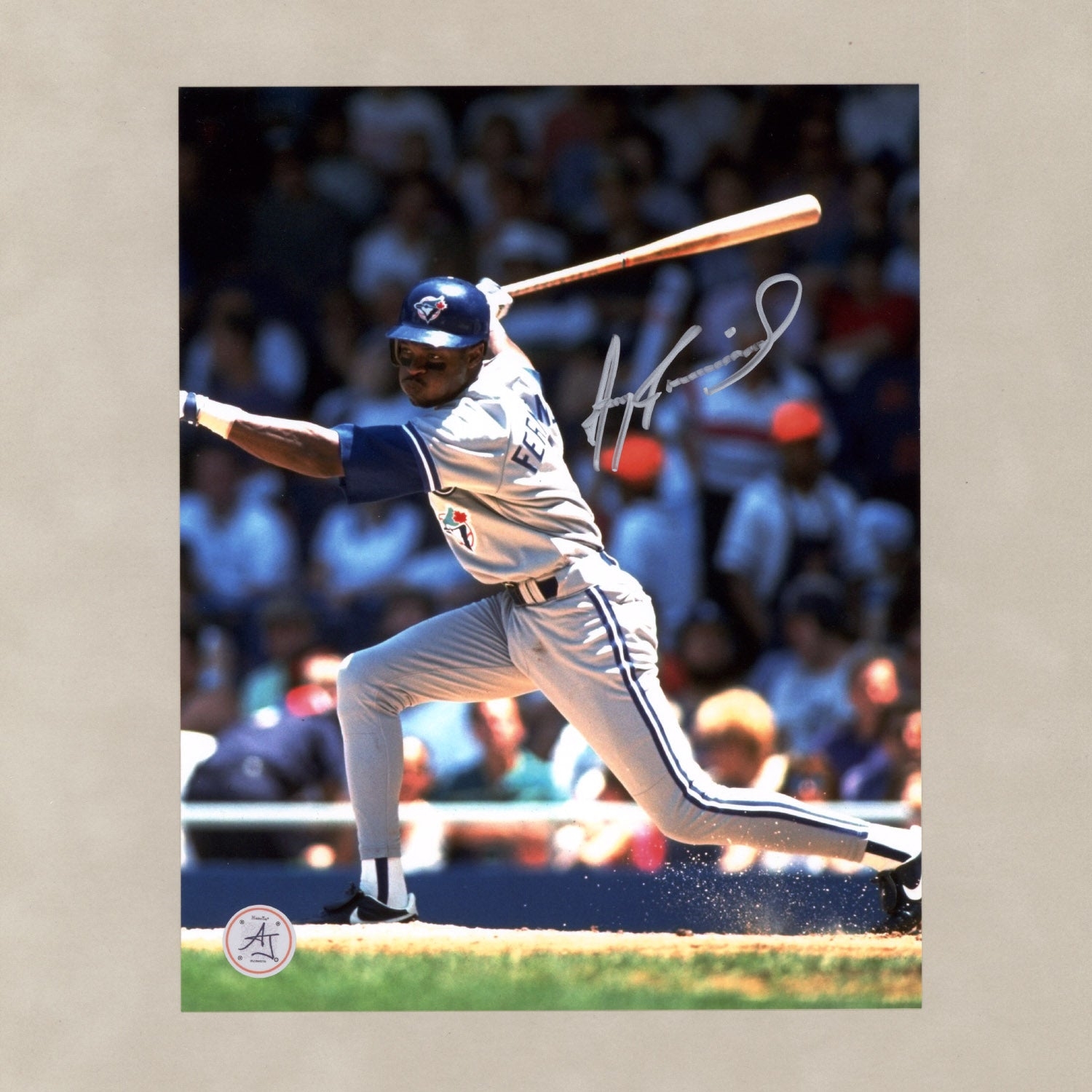 Tony Fernandez Autographed Toronto Blue Jays Batting 8x10 Photo