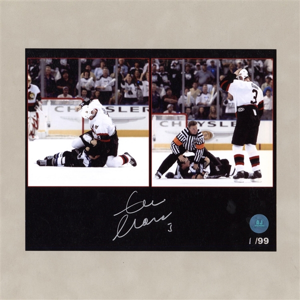 Zdeno Chara Autographed Ottawa Senators Hockey Fight 8x10 Photo #1/99