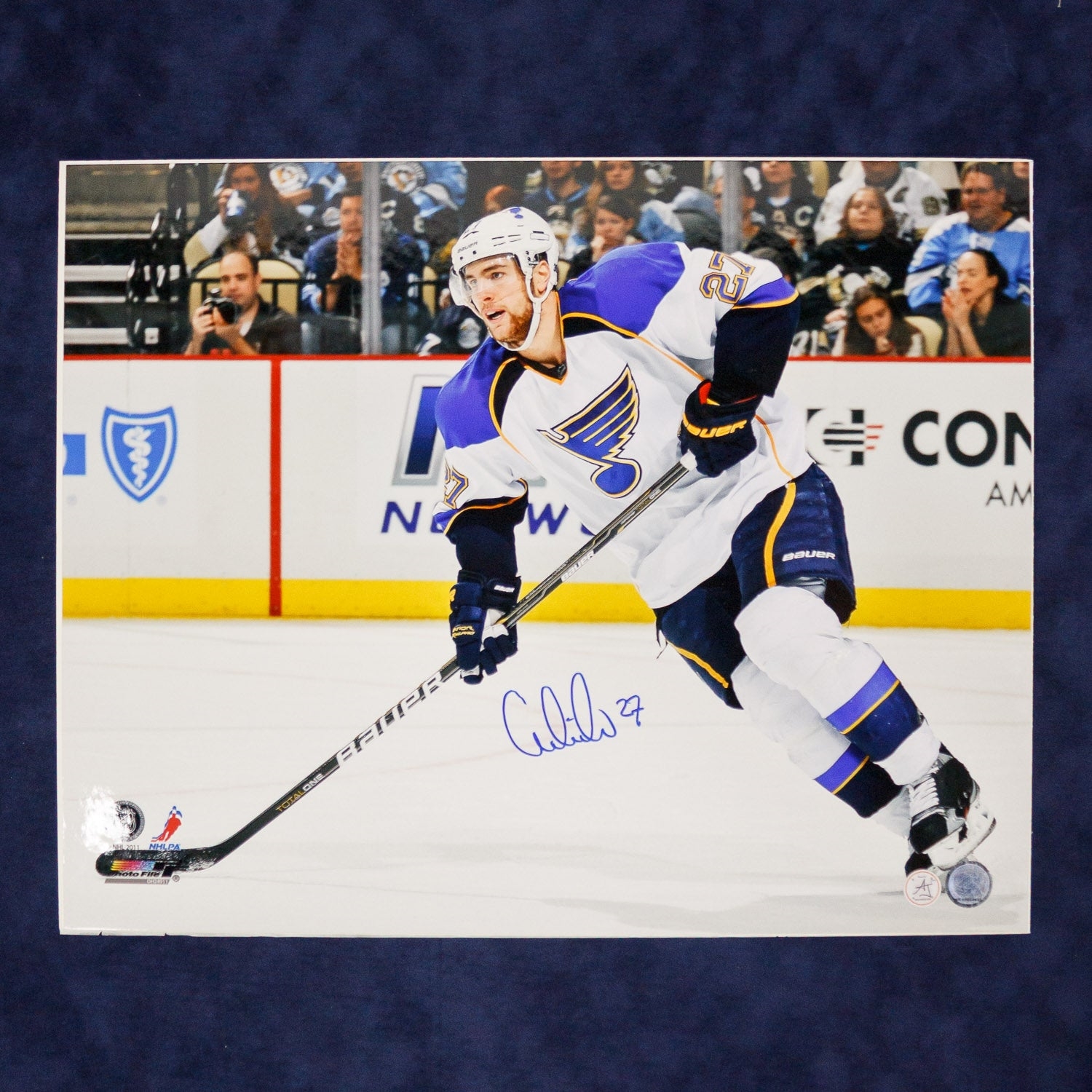 Alex Pietrangelo Autographed St Louis Blues Hockey 16x20 Photo