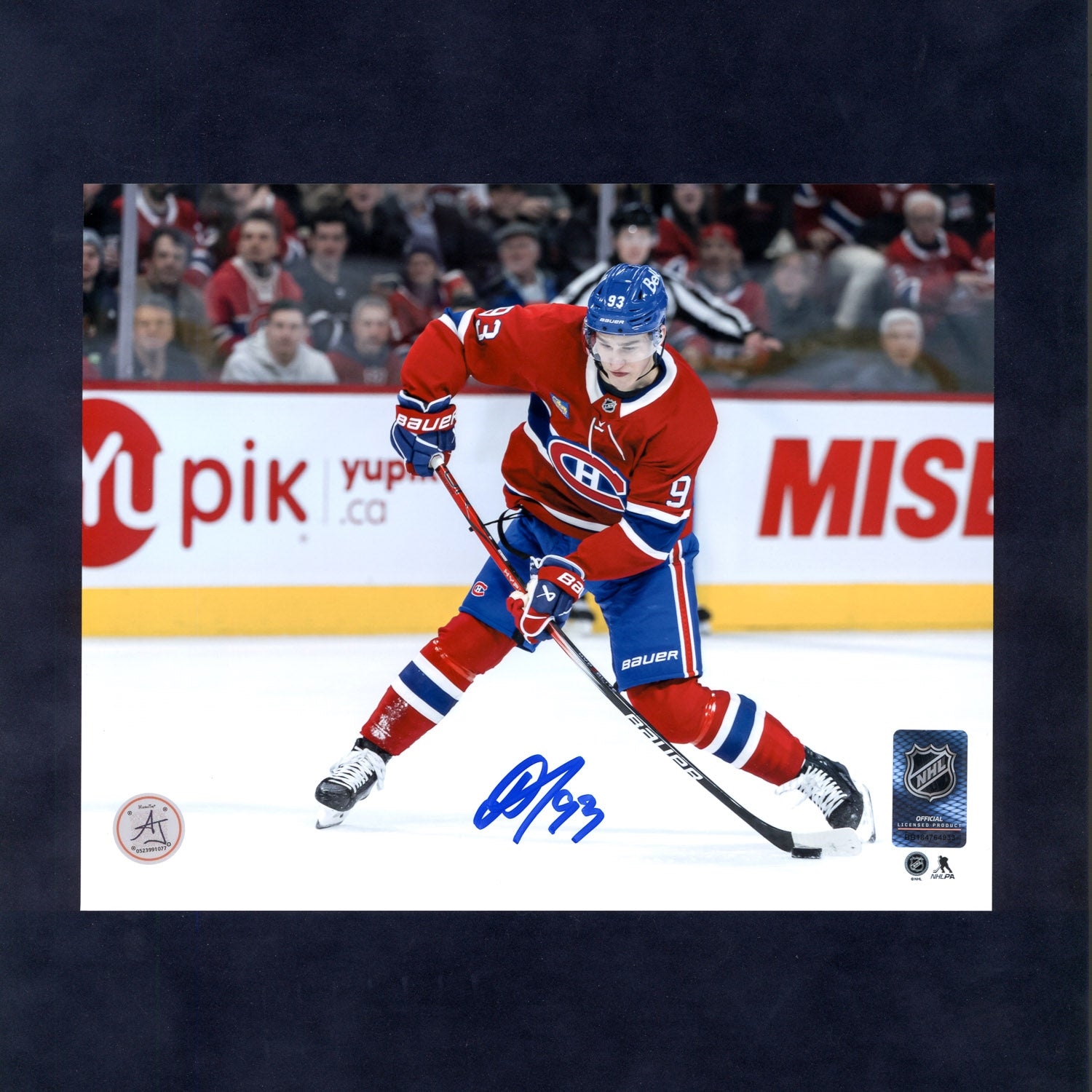 Ivan Demidov Autographed Montreal Canadiens Slapshot 8x10 Photo