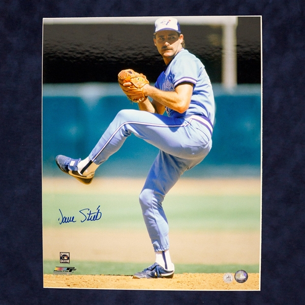 Dave Stieb Autographed Toronto Blue Jays Pitching 16x20 Photo