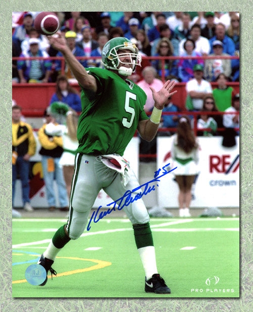 Kent Austin Signed Saskatchewan Roughriders 8x10 Photo