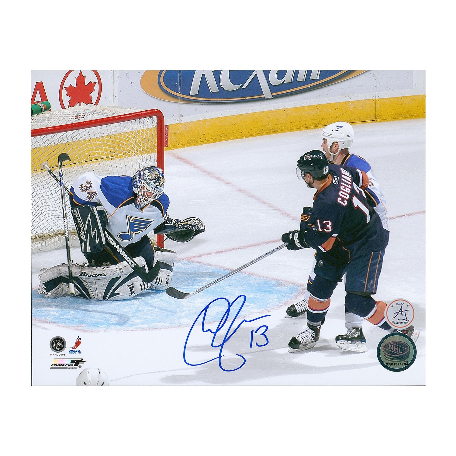 Andrew Cogliano Signed Edmonton Oilers 8x10 Photo