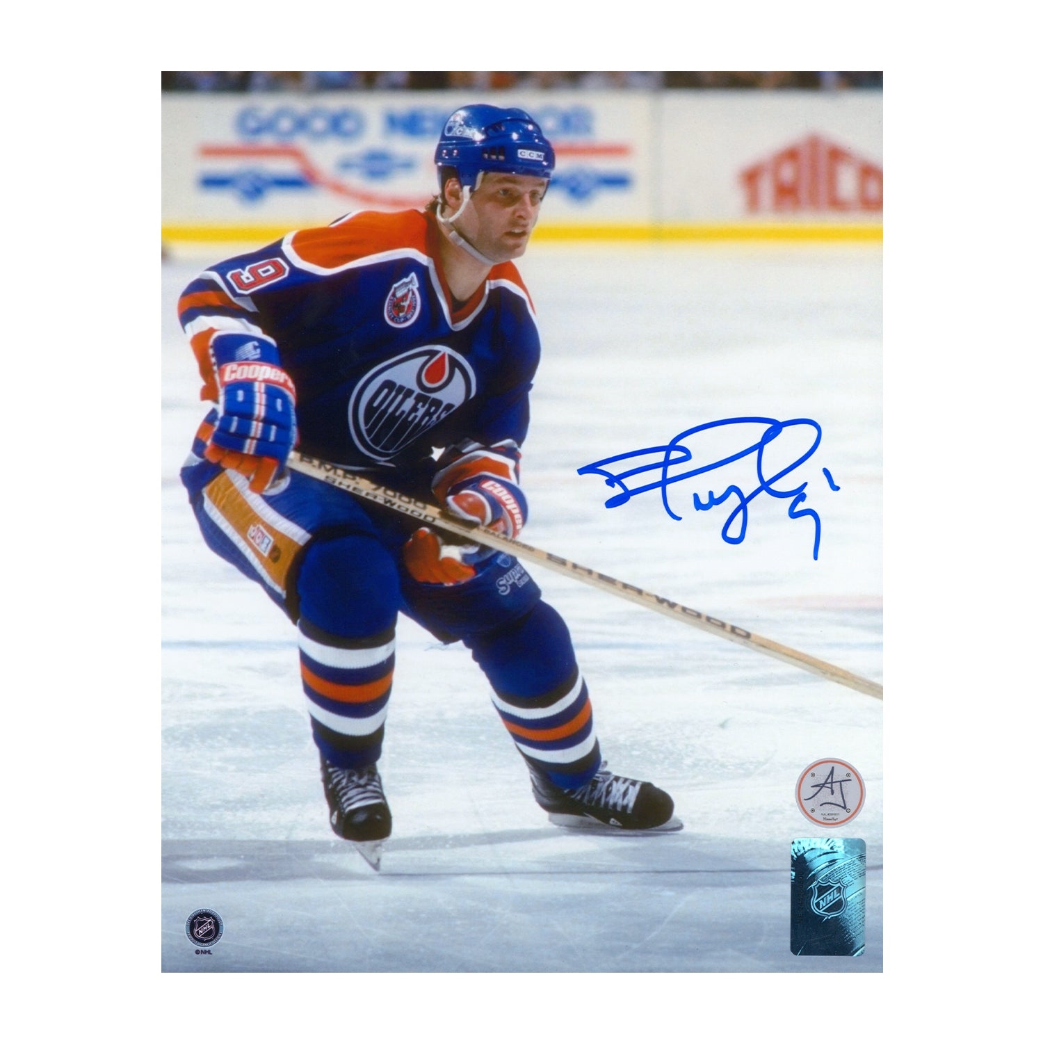 Shayne Corson Signed Edmonton Oilers Hockey 8x10 Photo