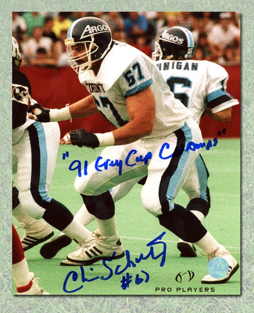 Chris Schultz Autographed Toronto Argonauts 8x10 Photo