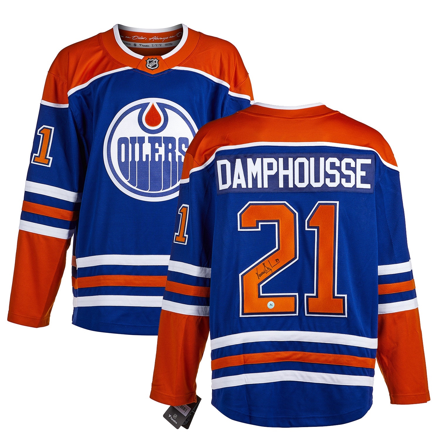 Vincent Damphousse Autographed Edmonton Oilers Fanatics Breakaway Jersey