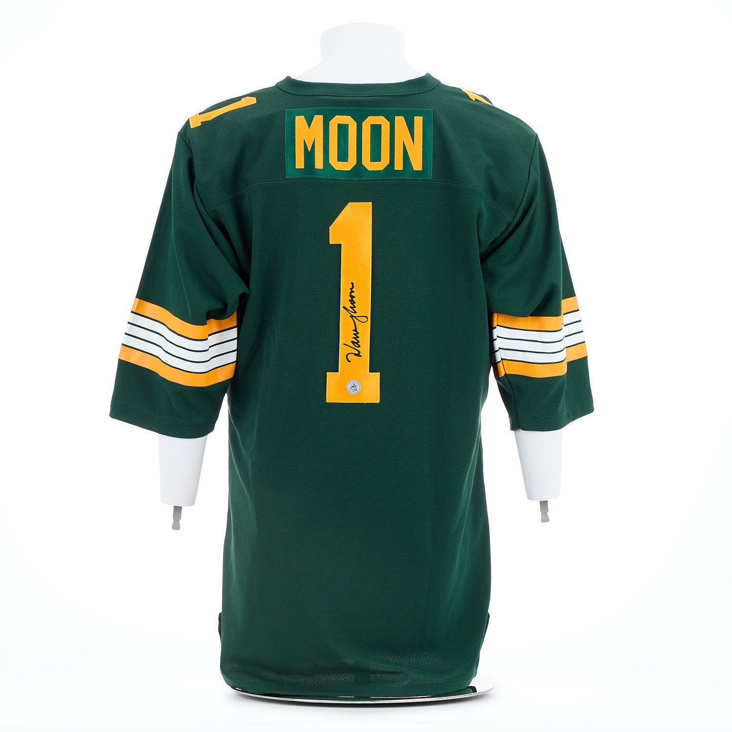 Warren Moon Autographed Edmonton Canadian Football City Design Throwback Jersey