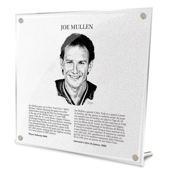 Joe Mullen Replica Hockey Hall of Fame Plaque