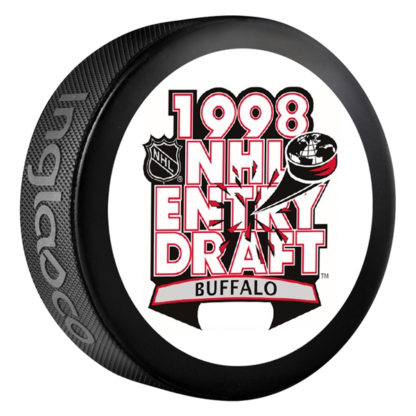 Inglasco 1998 NHL Entry Draft Souvenir Event Hockey Puck